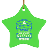 Grandpa Is Like An Angel Takes You Under His Wings - Star Ornament