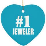 Number One #1 Jeweler - Heart Ornament