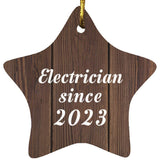 Electrician Since 2023 - Star Ornament D