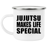 Jujutsu Makes Life Special - 12oz Camping Mug
