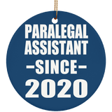 Paralegal Assistant Since 2020 - Circle Ornament