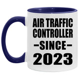 Air Traffic Controller Since 2023 - 11oz Accent Mug Purple