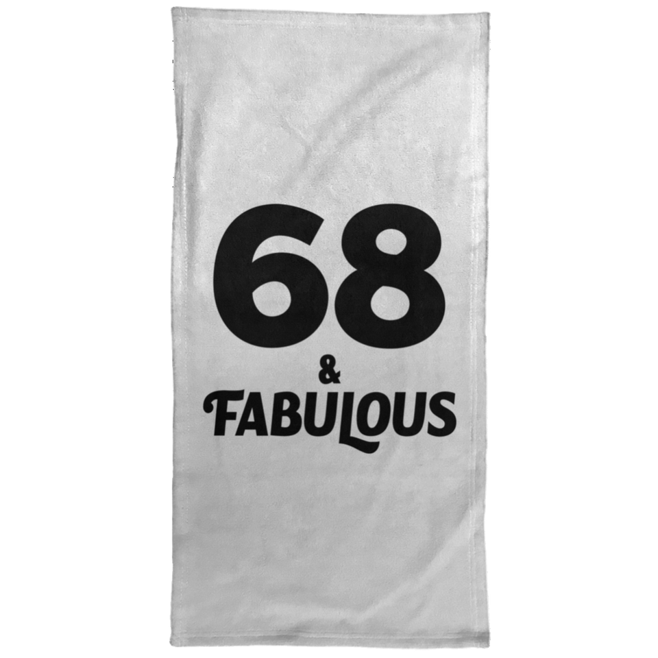 68th Birthday 68 & Fabulous - Hand Towel