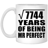 88th Anniversary Square Root of 7744 Years of Mr Perfect - 11oz Coffee Mug
