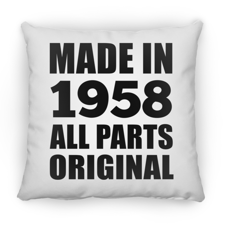 66th Birthday Made in 1958 All Parts Original - Throw Pillow