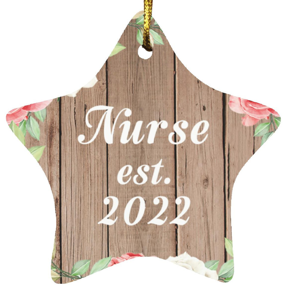 Nurse Established Est. 2022 - Star Ornament B