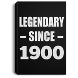 124th Birthday Legendary Since 1900 - Canvas Portrait