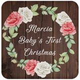 Marcia Baby's First Christmas - Drink Coaster A