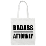 Badass Attorney - Tote Bag White