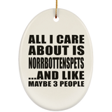 All I Care About Is Norrbottenspets - Oval Ornament
