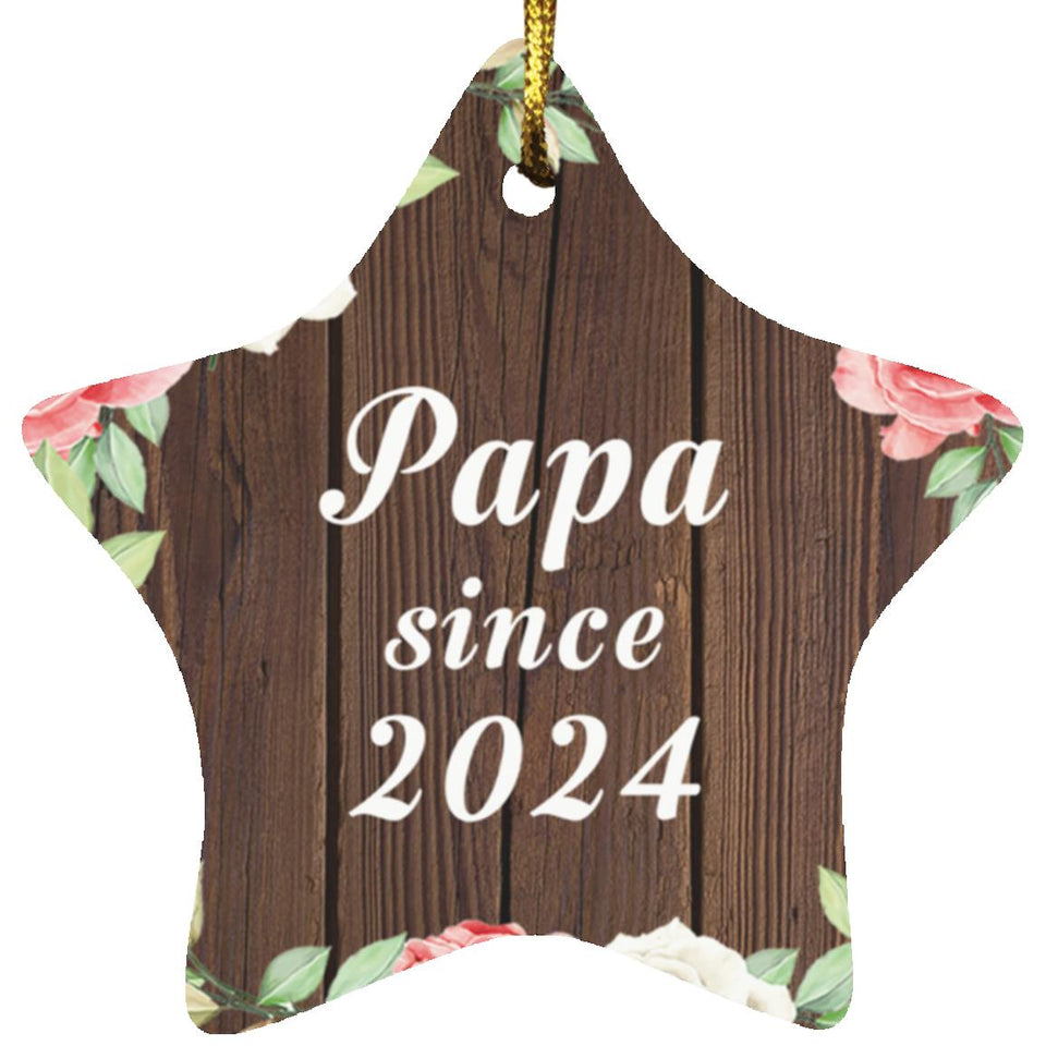 Papa Since 2024 - Star Ornament A