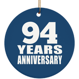 94th Anniversary 94 Years Anniversary - Circle Ornament