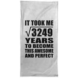 57th Birthday Took Square Root of 3249 Years To Awesome - Hand Towel