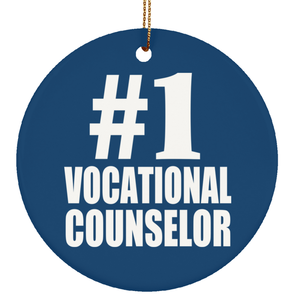 Number One #1 Vocational Counselor - Circle Ornament