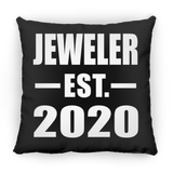 Jeweler Established EST. 2020 - Throw Pillow Black