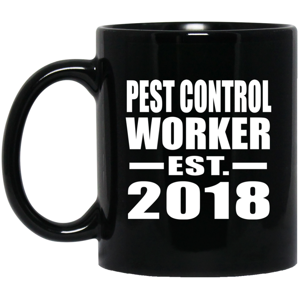 Pest Control Worker Established EST. 2018 - 11 Oz Coffee Mug