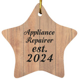 Appliance Repairer Established Est. 2024 - Star Ornament C