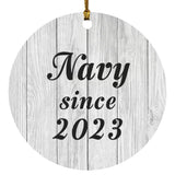 Navy Since 2023 - Circle Ornament F