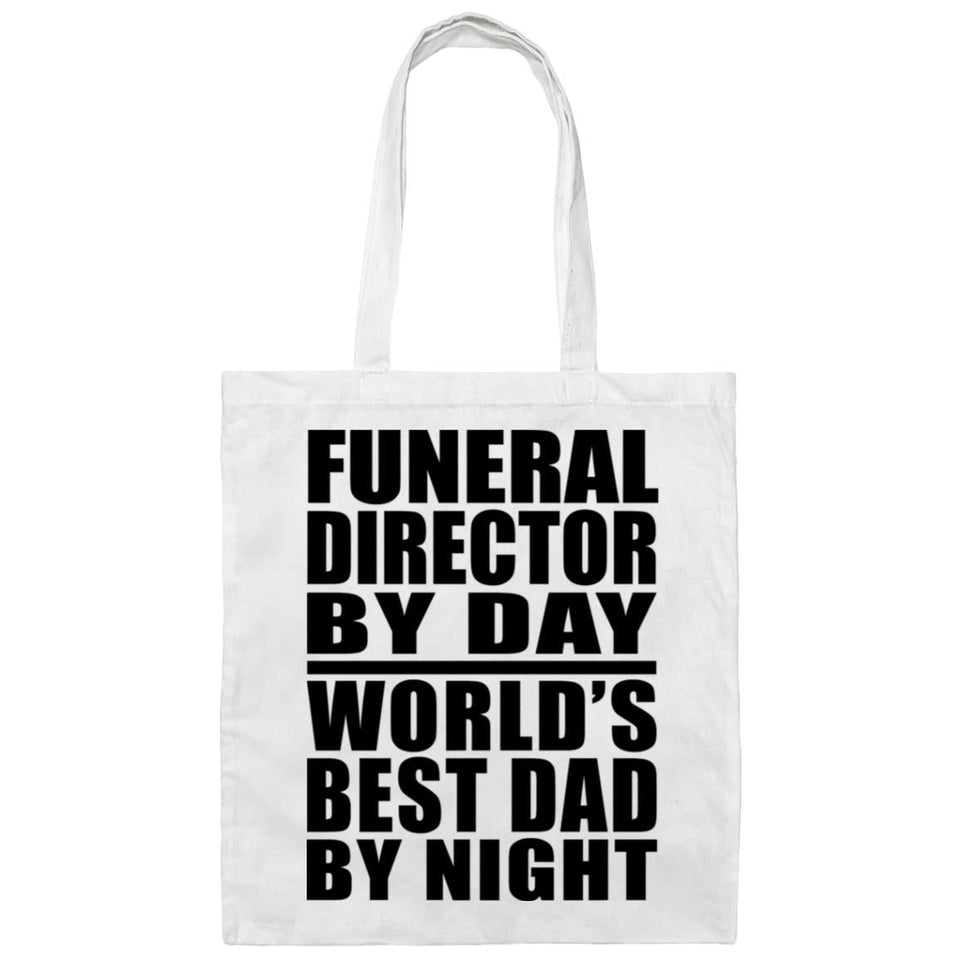 Funeral Director By Day World's Best Dad By Night - Tote Bag White