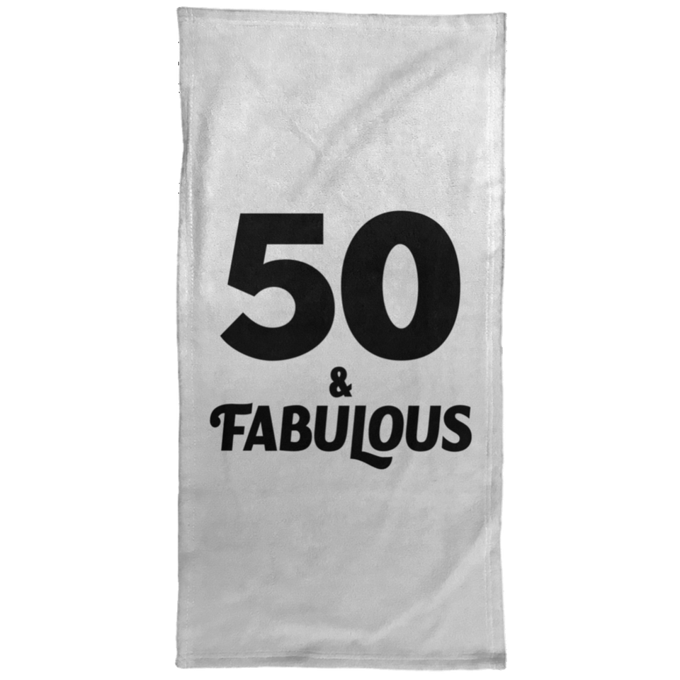 50th Birthday 50 & Fabulous - Hand Towel