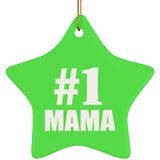 Number One #1 Mama - Star Ornament