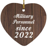 Military Personnel Since 2022 - Heart Ornament D