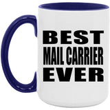 Best Mail Carrier Ever - 15oz Accent Mug Purple