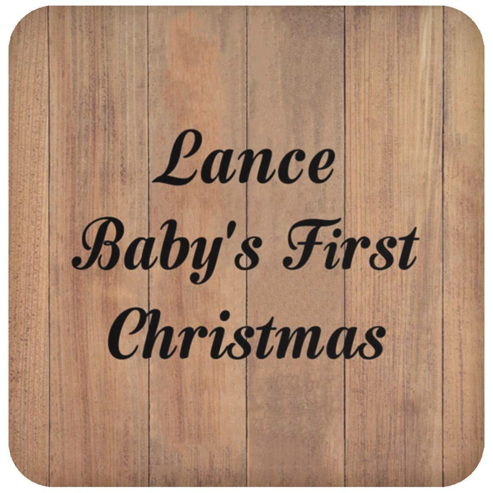 Lance Baby's First Christmas - Drink Coaster C