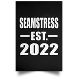 Seamstress Established EST. 2022 - Poster Portrait