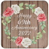Happy 69th Anniversary 2022 - Drink Coaster B