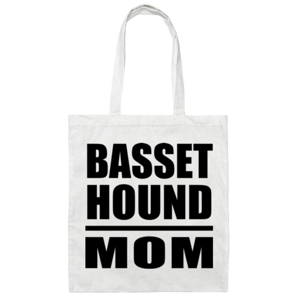 Basset Hound Mom - Tote Bag White