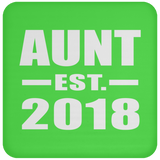 Aunt Established EST. 2018 - Drink Coaster