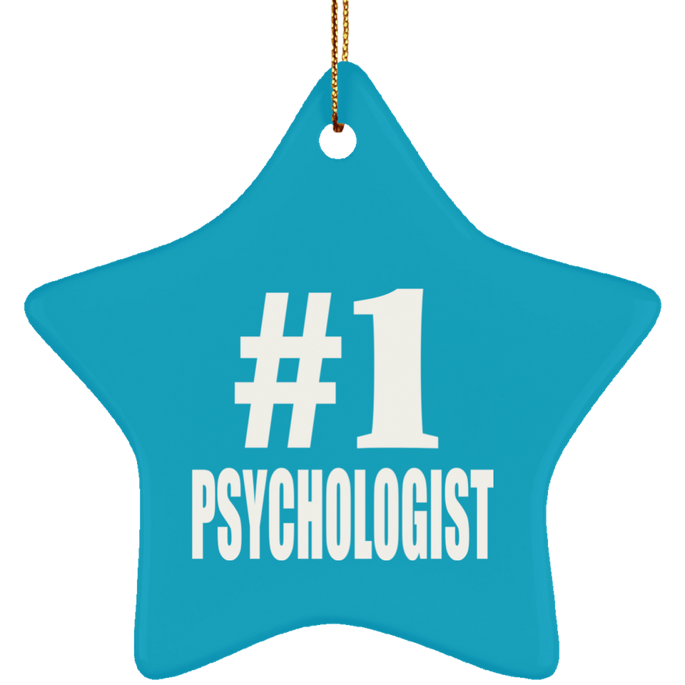Number One #1 Psychologist - Star Ornament