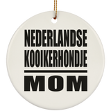 Nederlandse Kooikerhondje Mom - Circle Ornament
