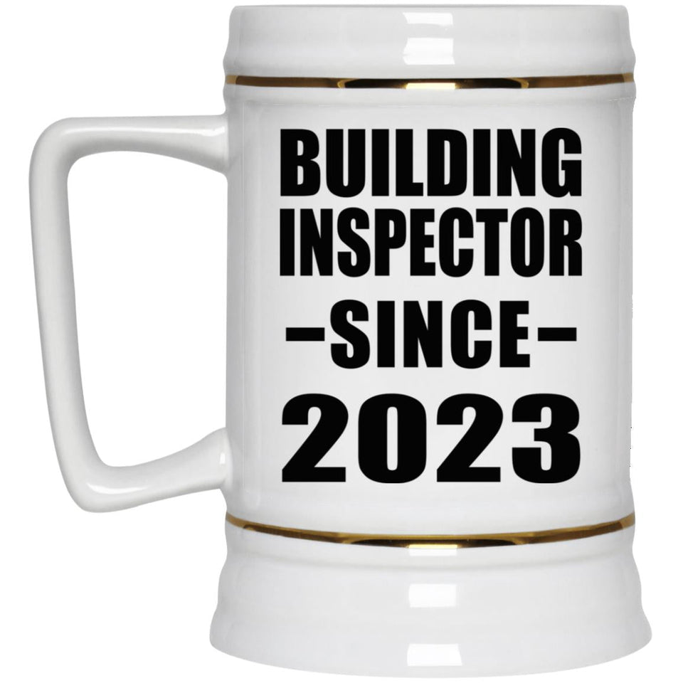 Building Inspector Since 2023 - Beer Stein