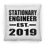 Stationary Engineer Established EST. 2019 - Throw Pillow