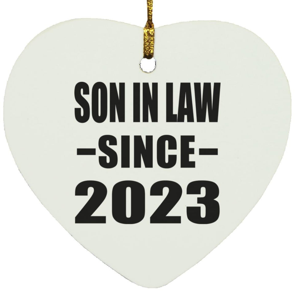 Son In Law Since 2023 - Heart Ornament