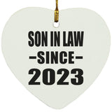 Son In Law Since 2023 - Heart Ornament