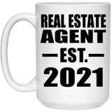 Real Estate Agent Established EST. 2021 - 15oz Coffee Mug