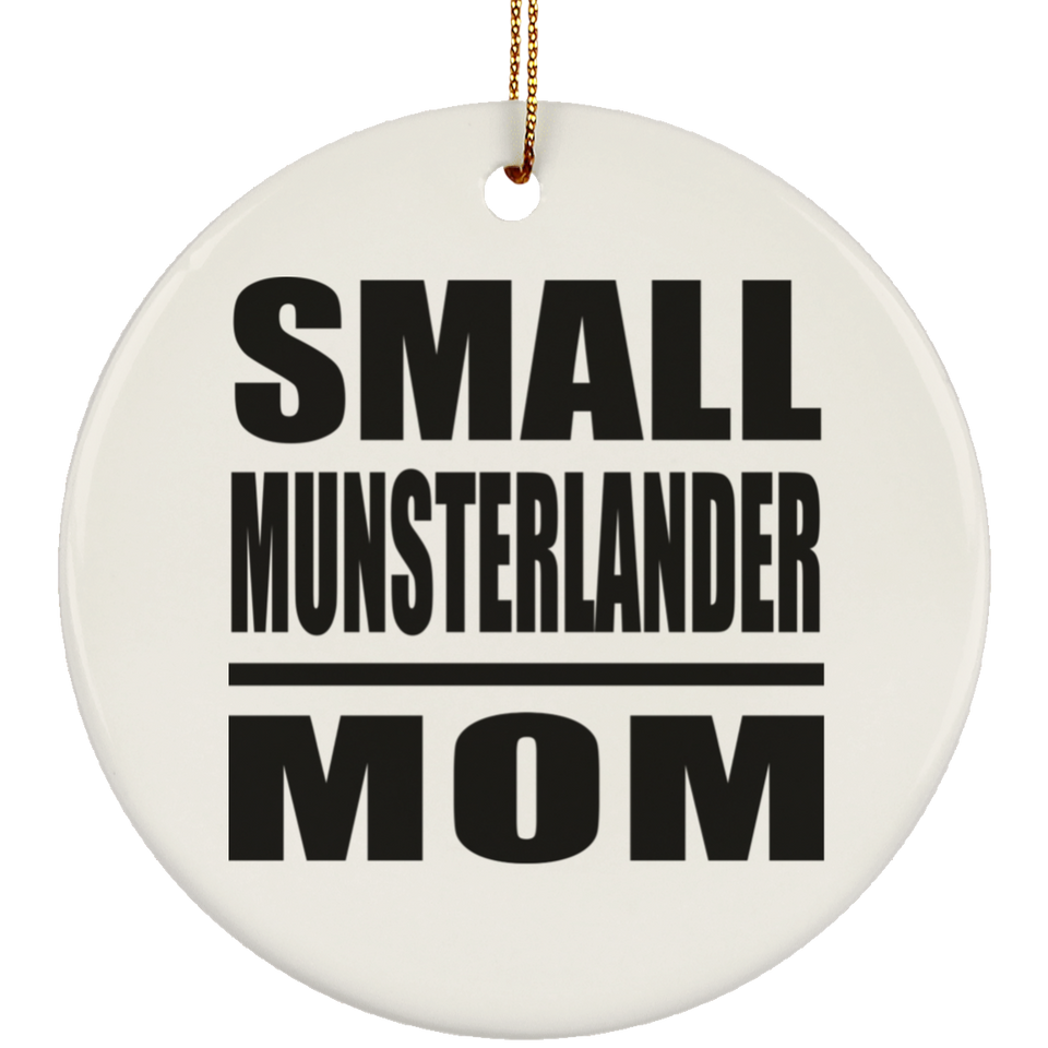 Small Munsterlander Mom - Circle Ornament