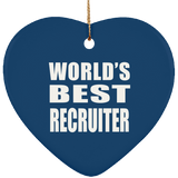 World's Best Recruiter - Heart Ornament