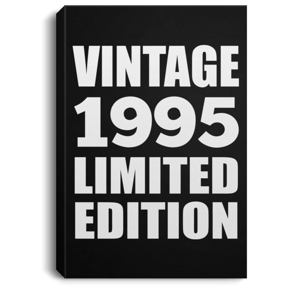 29th Birthday Vintage 1995 Limited Edition - Canvas Portrait