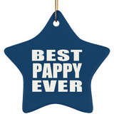 Best Pappy Ever - Star Ornament