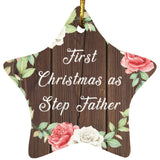 First Christmas As Step Father - Star Ornament A
