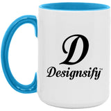 Designsify Logo - 15oz Accent Mug Blue