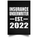 Insurance Underwriter Established EST. 2022 - Poster Portrait