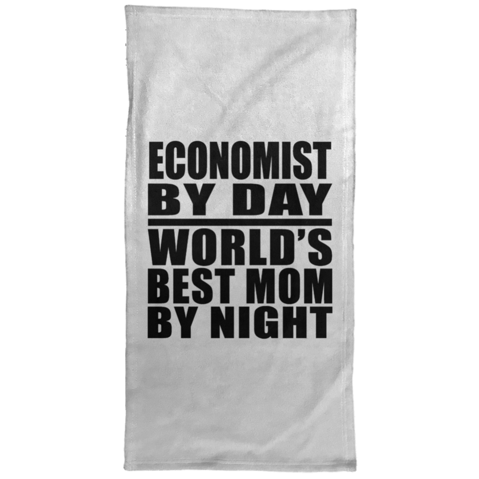 Economist By Day World's Best Mom By Night - Hand Towel