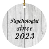 Psychologist Since 2023 - Circle Ornament F