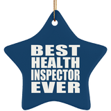Best Health Inspector Ever - Star Ornament