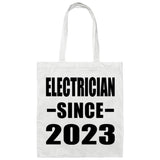 Electrician Since 2023 - Tote Bag White